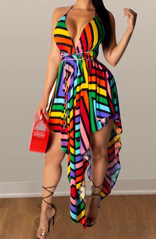 Let It Flow Multi-Color Dress